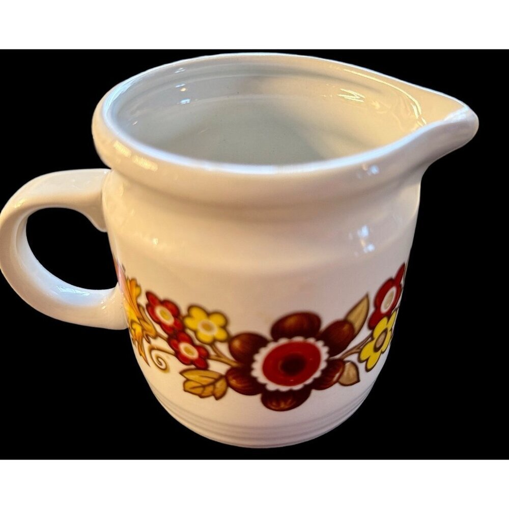Vintage Retro Floral Festival Creamer by Myott